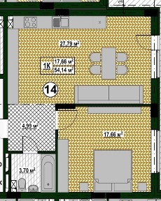 Однокімнатна квартира з двориком від забудовника Деснянський р-н Київ