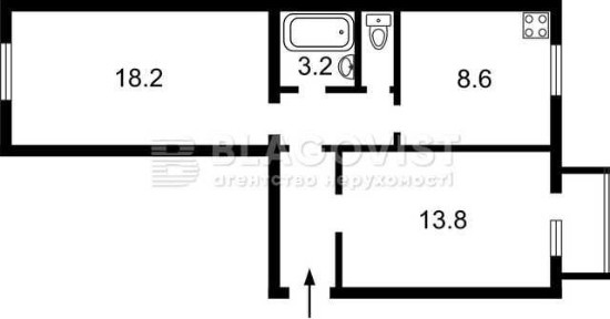 Продам 2кімн. квартиру в СТАЛІНЦІ! Зоологічна, 6 54,3кв. м ст. м