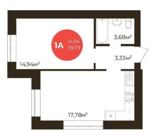 Продаж 1к квартири від забудовника. Без посередників (без комісії).