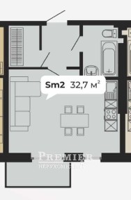 1-комнатная квартира. 1 станция Фонтана