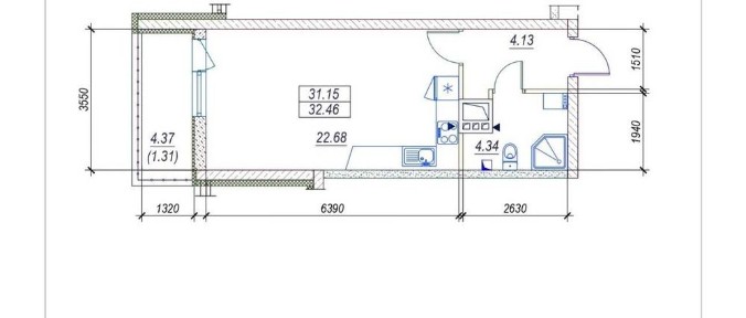 Продам квартиру-студию в ЖК <a href='/newbuilding/6918/view/zk-udobnyi'>Удобный</a>