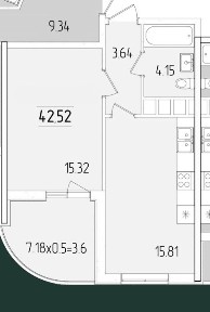 Срочно ! Большой балкон. Кадорр Сити