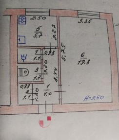 1к р-н ринку, 33м2