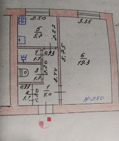 1к р-н ринку, 33м2