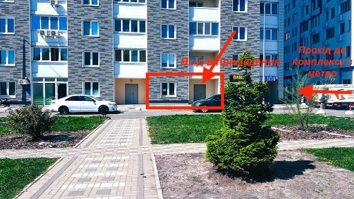 Ревуцького 54, нежитл. приміщ, 1 пов., фасад, м. Харьковска, 47м2