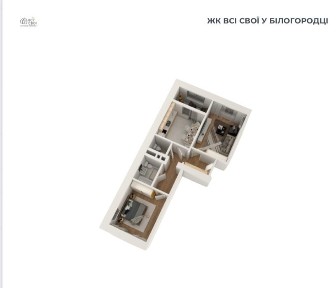 Продаж квартири в ЖК «Всі свої», центр Білогородки, Київська область