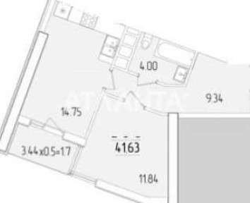 Однокімнатна квартира, 67 Перлина, Краснова, Фонтан, під свій ремонт