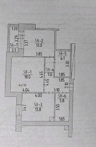 Продам 2-х комнатную квартиру 70 м2 ЖК 