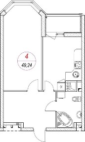 *Центр. Евродвушка 50м2 в рассрочку!