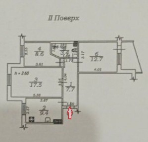 3-ком. 62.1 м2. Королева, р-н Южный. Газовый дом. Комфортный 2 этаж