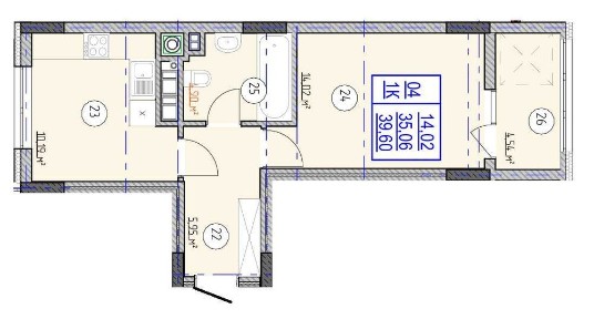 1-кімнатна квартира у стильному та затишному районі міста