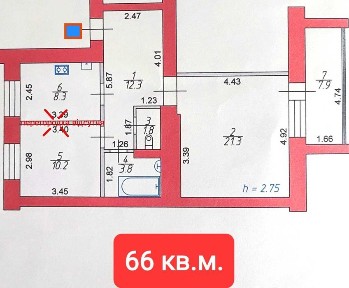 1-кімнатна, студія з автономкою в ЖК Оберіг.