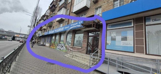 Оренда комерційне приміщення вільного призначення Фасад. 279 кв. м.
