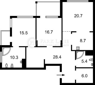 Продаж квартири з новим ремонтом в ЖК Новопечерські Липки