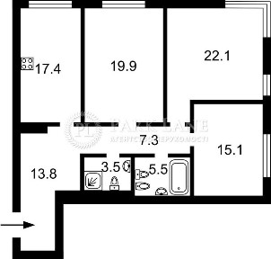Продам 3 кімн кв 106м ЖК Edelweiss House Звіринецька 70а