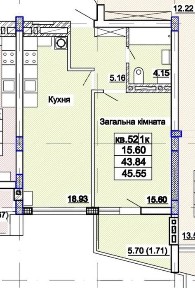 1-к, ЖК Парк Авеню, інд. опалення новобудова ближній центр