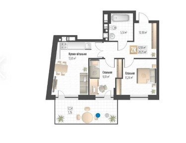 Продаж 2-кімнатної квартири у ЖК Soul Park по вул. Пилипа Орлика