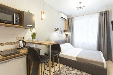 Затишна квартира-студія з чудовим розташуванням