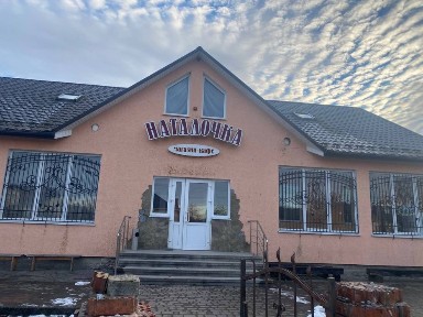 Діючий магазин з кафе з великою земельною ділянкою.