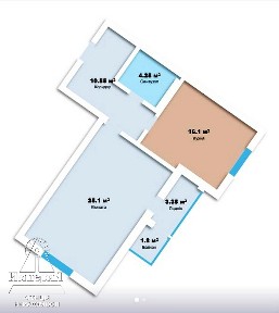 Продажа 1-комнатной квартиры 61.15 м², ЖК Шевченка, ДОМ 1