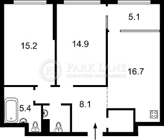 Продаж 2к Дніпровська наб 15ж ЖК Great