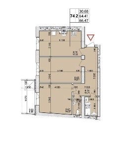 РОЗТЕРМІНУВАННЯ! Продаж 2к. квартири 67м2, ЖК Святих Ольги та Єлизавети