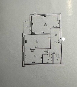 2-х кім Пасічна обжита з газом