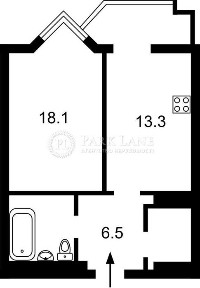 1-к, Саперне Поле 14/55, Французький квартал