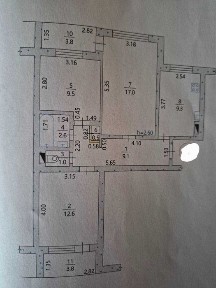 Продам 3-х кімнатну квартиру м. Зміїв