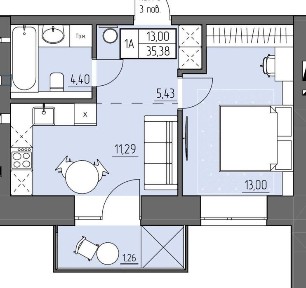 Встигни до Нового Року! Квартира з вигідними умовами -15% знижки