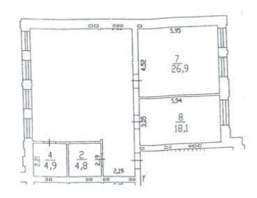 Без%. Продаж квартири, офіс. 110м2. Воздвиженка. Поділ.