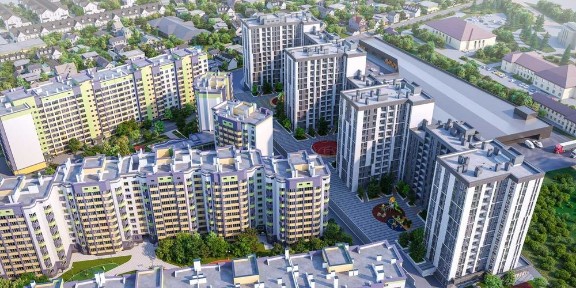 Квартира 58.77 м2. Новий ЖК з власним ТЦ. Розтермінування від 30%