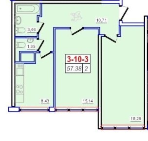 Таирова! Дом сдан! 2-к квартира! Рассрочка на 50 месяцев