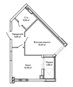 Найдешевша 1-к в Синергії Сіті! Газове опалення! Балкон! Мін. оформ.