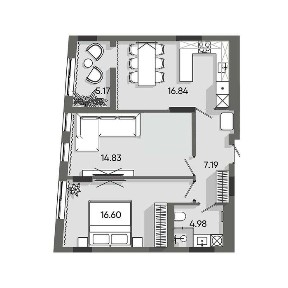 Продаж 2к. квартири 68м. кв, ЖК Орлан Резіденс, Orlan Residents,Пластова
