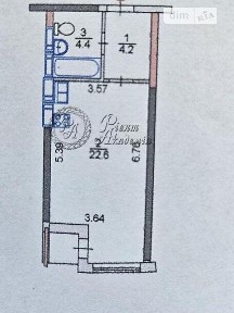 Продаж 1к квартири 32 кв. м на вул. Каховська 62А • ID 33807879