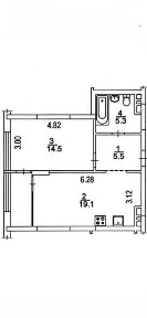 Продаж 1 кімнатної квартири ЖК Варшавський Олександра Олеся 17