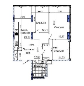 Продажа 3-комнатной квартиры 95 м², Сичеславская Набережная ул.