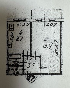 Однокімнатна квартира під ремонт Березняки