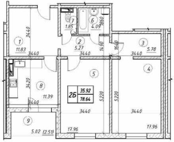 Продаж 2 к квартири вул. Бориса Антоненка-Давидовича, 1 ЖК <a href='/newbuilding/5392/view/zk-vudstoria'>Вудстория</a>