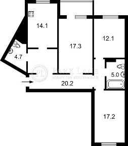 Продам 3к квартиру Григоренка Петра просп., 12 Ахматовой Позняки
