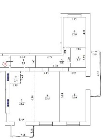 2х кімнатна + кухня-вітальня 118,6 м² в ЦЕНТРІ (Преміум клас)