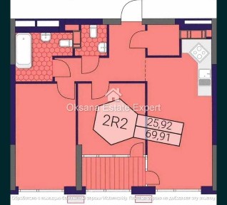 Без% Продаж 2к квартири 70м2 найкраще планування 2R2 ЖК Грейт / Great