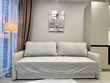 Сучасна «євродвушка», Дніпровській набережній, перша оренда, видова