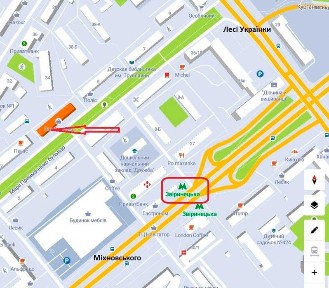 Аренда офиса 20,7м2 на Печерске, Марии Приймаченко 3 метро Зверинецкая