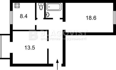 Продаж 2-кімнатної квартири на вул. Шота Руставелі, 26