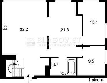 Продаж 2-рівневої квартири 156 м. кв. ЖК Seven, Дніпровська набережна