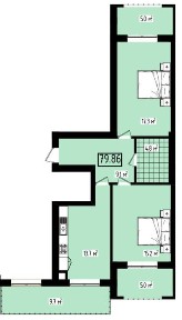 2-кімнатна в Чернівцях: Індивідуальне опалення + Розтермінування