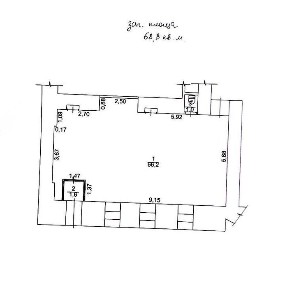 Оренда - м. Університет. Фасадний магазин 68.8 м2 на вул. Сумський.