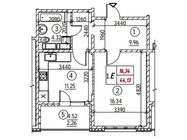 Продаж 1 кімнатна буд. №4 в ЖК Навігатор-2.Вул. Коноплянська 22